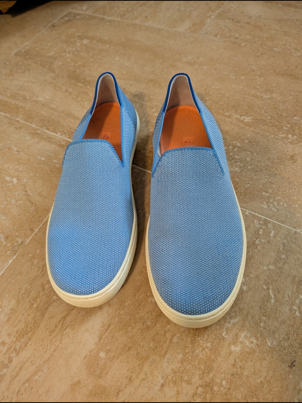 Rothy's Light Blue Slip-On Sneakers